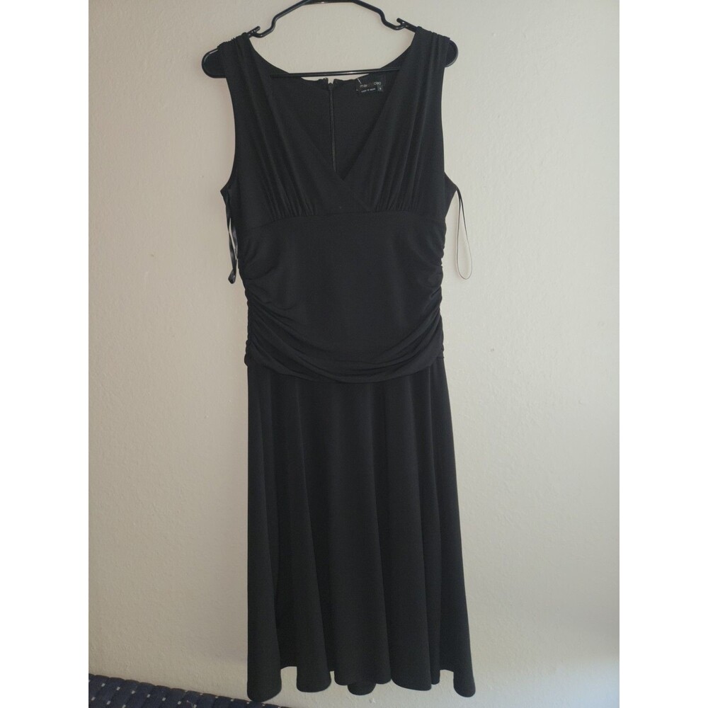 Max and Cleo Black Sleeveless Dress Women's Size 12 Stretchy Cocktail Formal